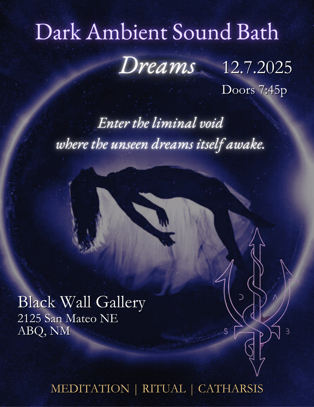 Dark Ambient Sound Bath Dreams Ticket- 12/7 ABQ